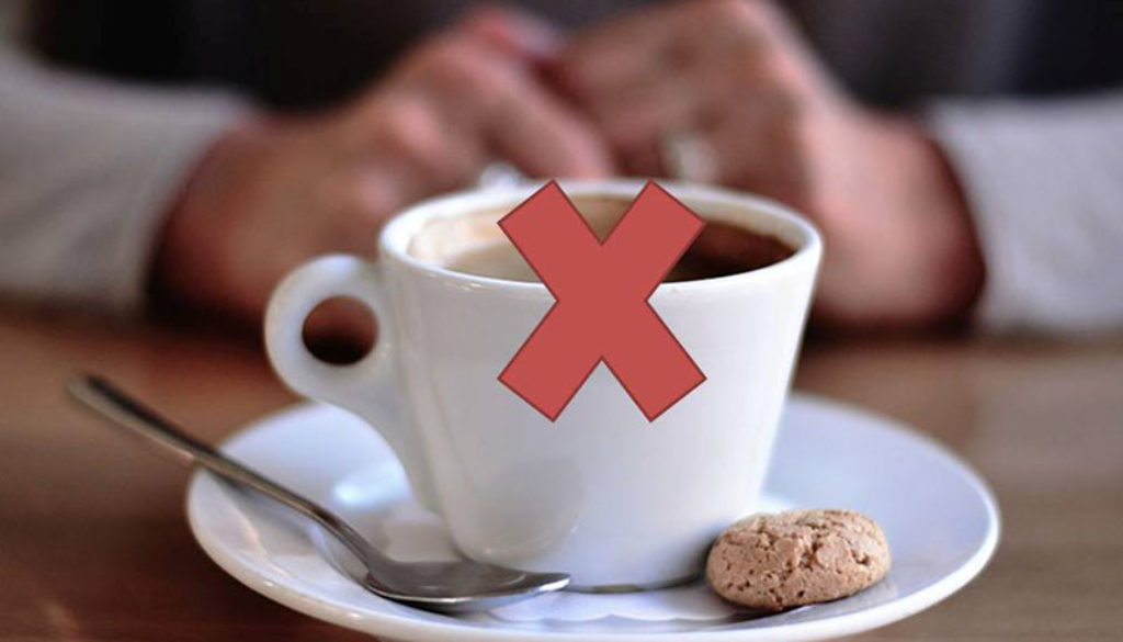 Coffee with cross